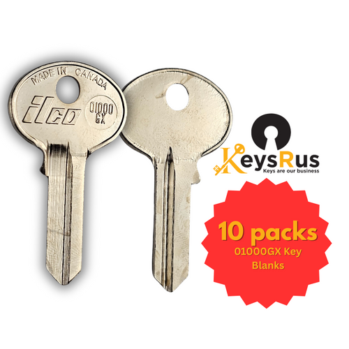 01000GX Key Blanks – 10/Pack | For Cabinet & Cam Locks — View 2