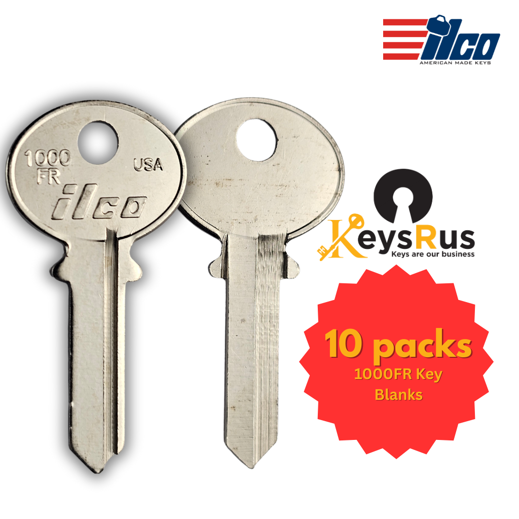 1000FR 10/Pack key blank ILCO key fits cabinets — View 2