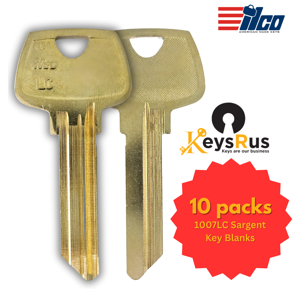 1007LC Sargent key blank 5 pin key LC keyway 10/Pack ILCO — View 2