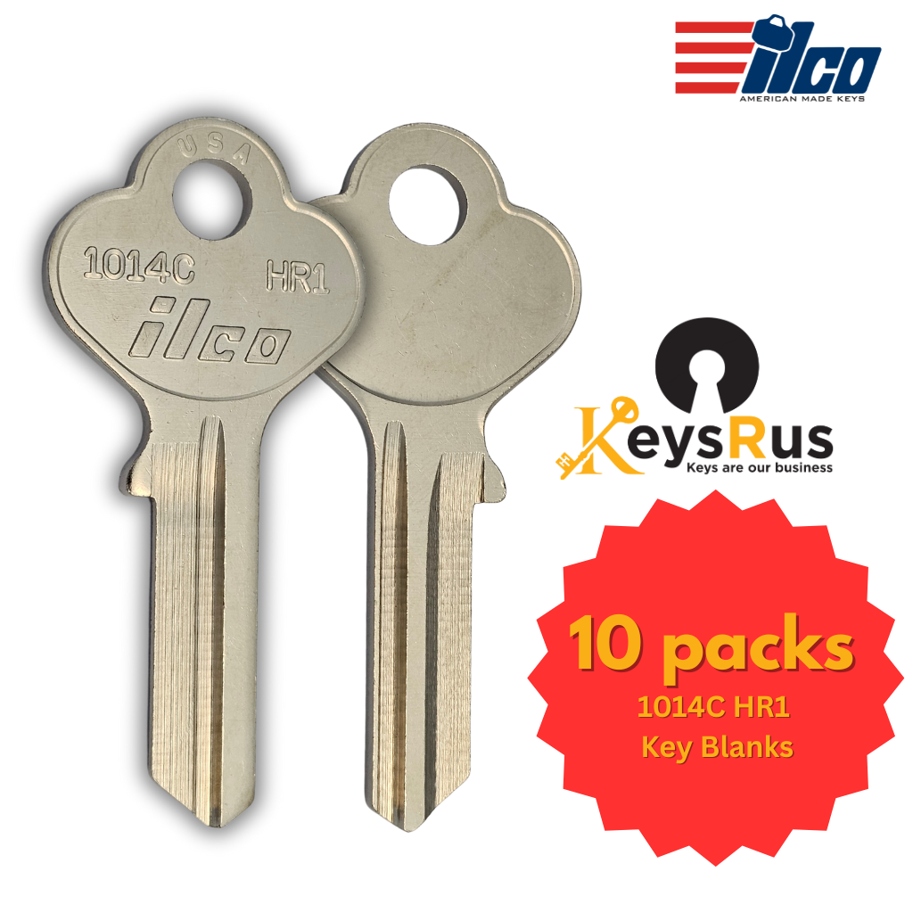 1014C HR1 Key Blanks – 10-Pack – Durable Replacement Keys for Locks — View 2